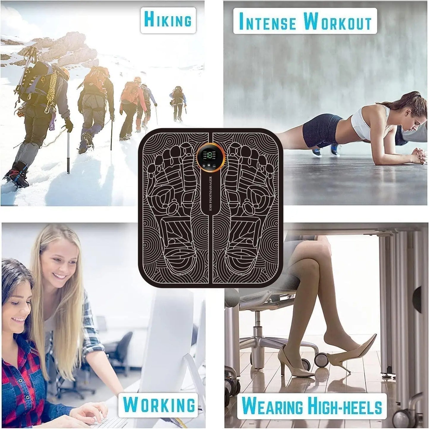 Slava™ Foot Massage Pain Reliever, Wireless Electric Ems Massage Machine