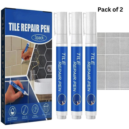Tile Repair Pen  Grout Pen for Bathroom, Kitchen, Floor & Wall Tiles (Buy1 Get1 FREE)