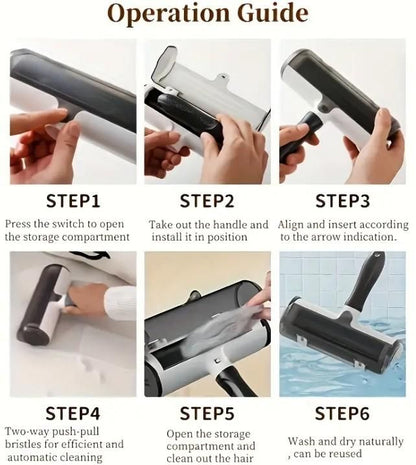 Pet Hair Remover Lint Roller with Storage