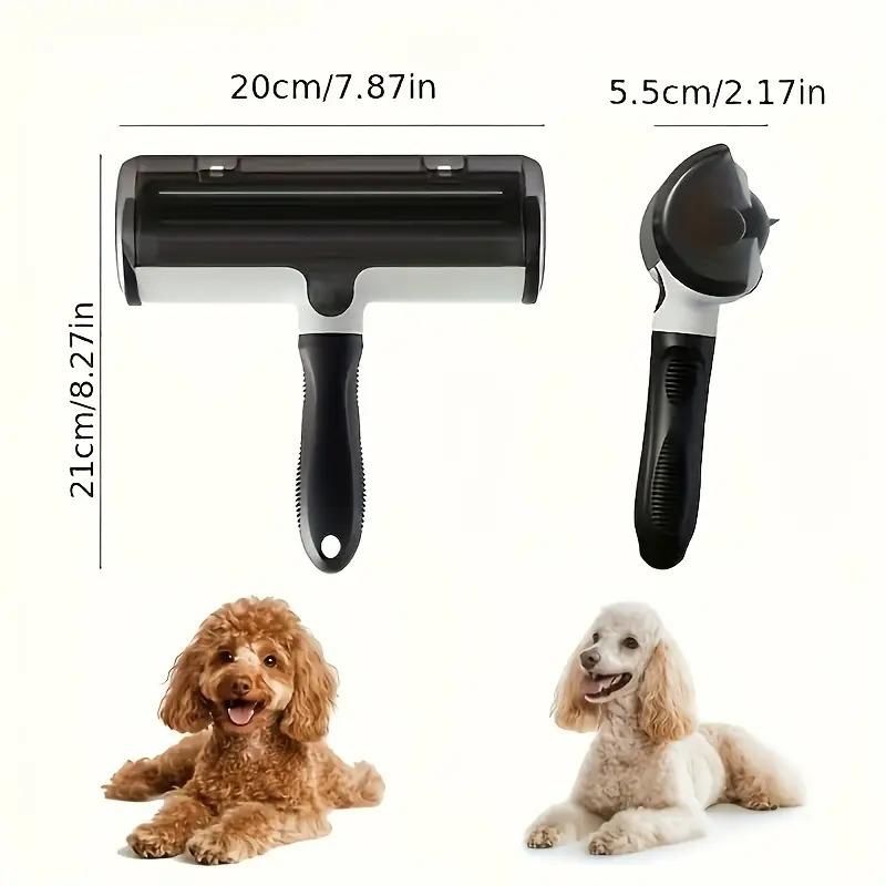 Pet Hair Remover Lint Roller with Storage